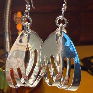 Silver earrings